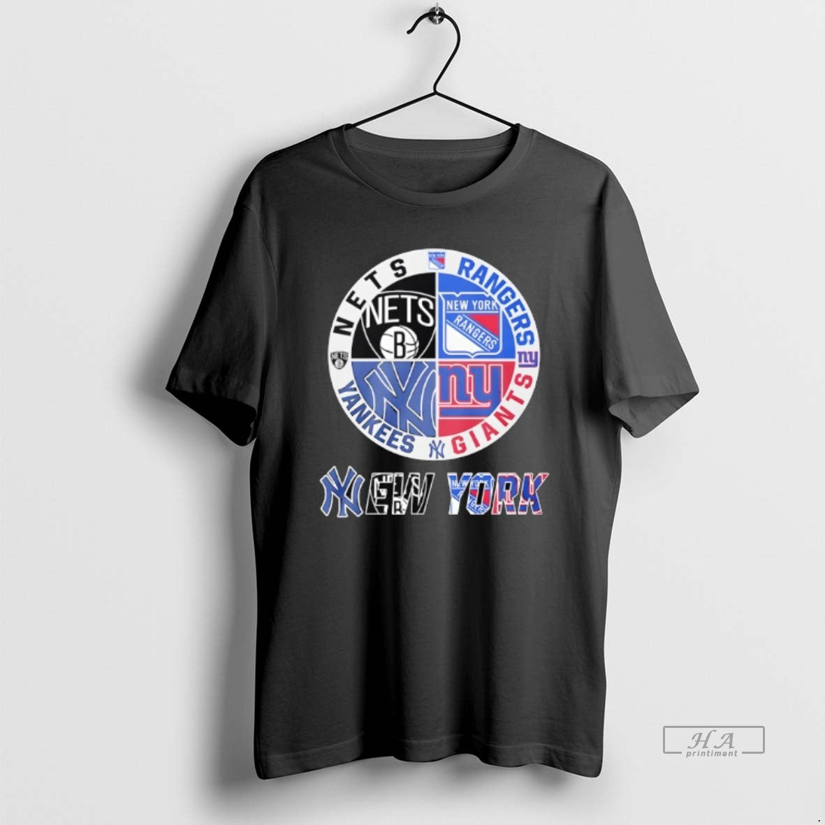 Official New York Giants New York Yankees York Nets New York Rangers Mashup Logo T-Shirts, Hoodie, Sweatshirt