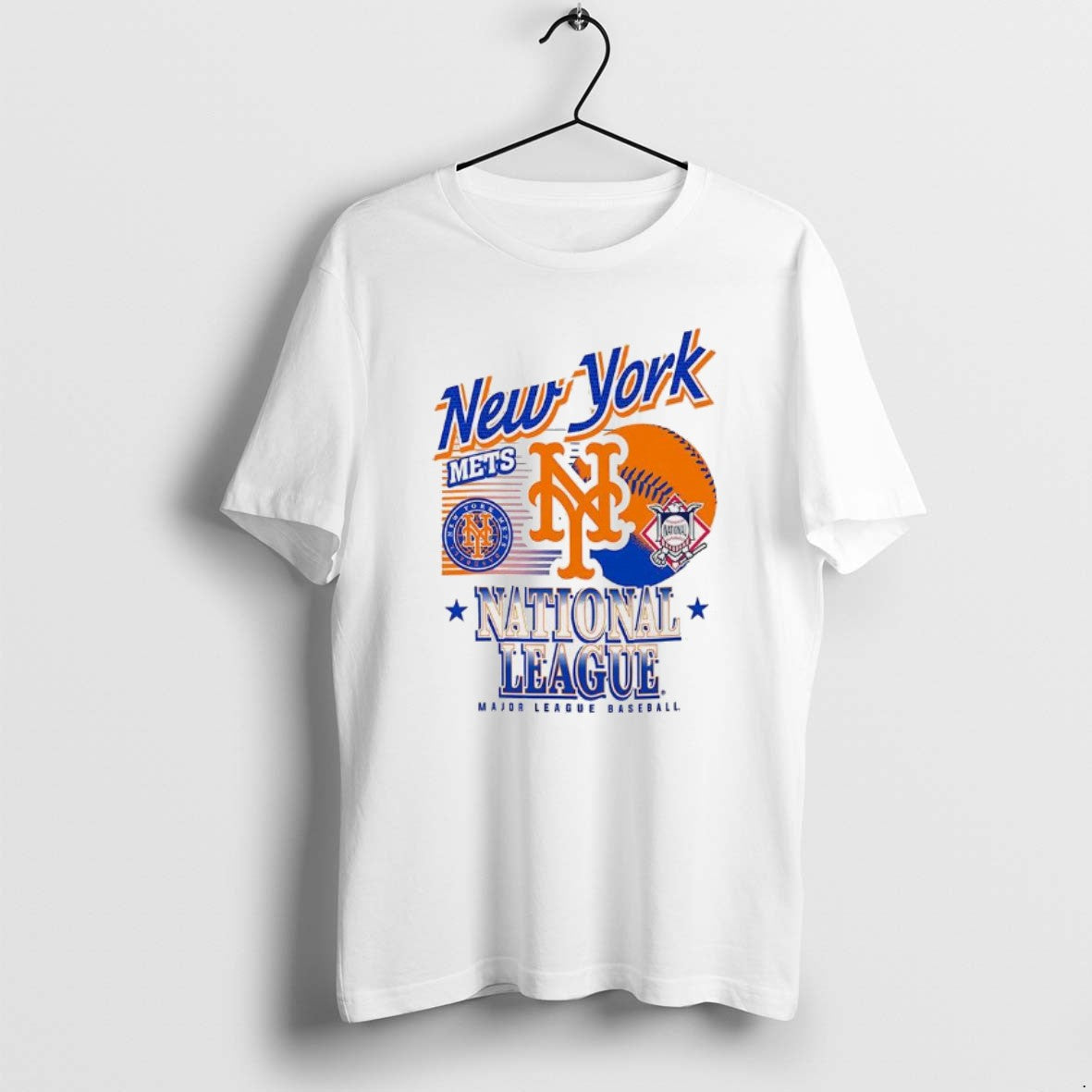 Official New York Mets Mlb American National League Logo Ball Retro T-Shirts, Hoodie, Sweatshirt | InkThreadWorks.com