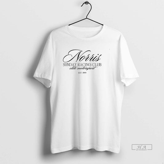 Official Norris Sunday Racing Club Elite Motorsport Est 1999 T-Shirts, Hoodie, Sweatshirt | InkThreadWorks.com