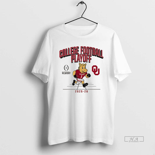 Official Oklahoma Sooners Ncaa College Football Playoff Team 2025 2026 Mascot Running T-Shirts, Hoodie, Sweatshirt