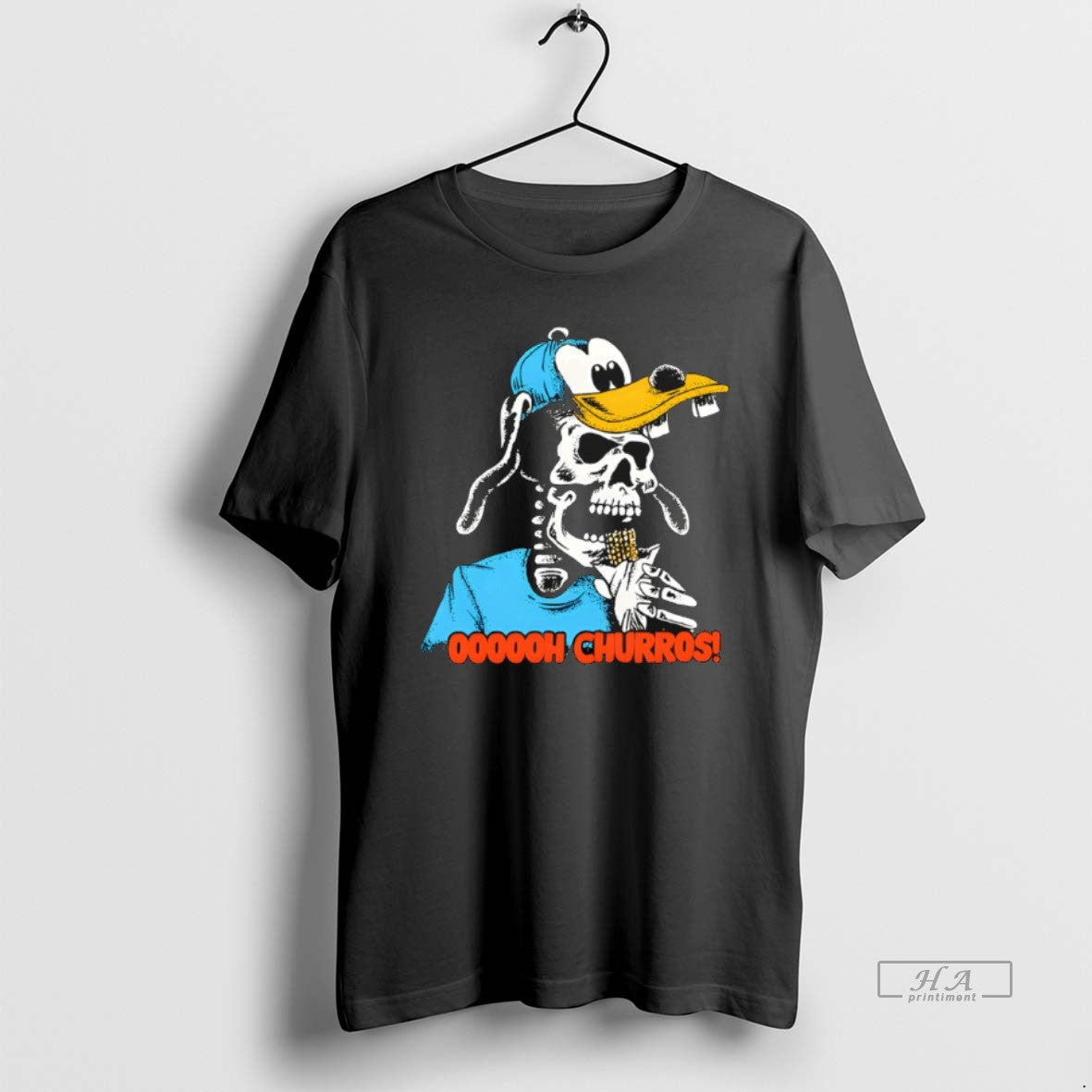 Official Oooooh Churros Skeleton T-Shirts, Hoodie, Sweatshirt | InkThreadWorks.com