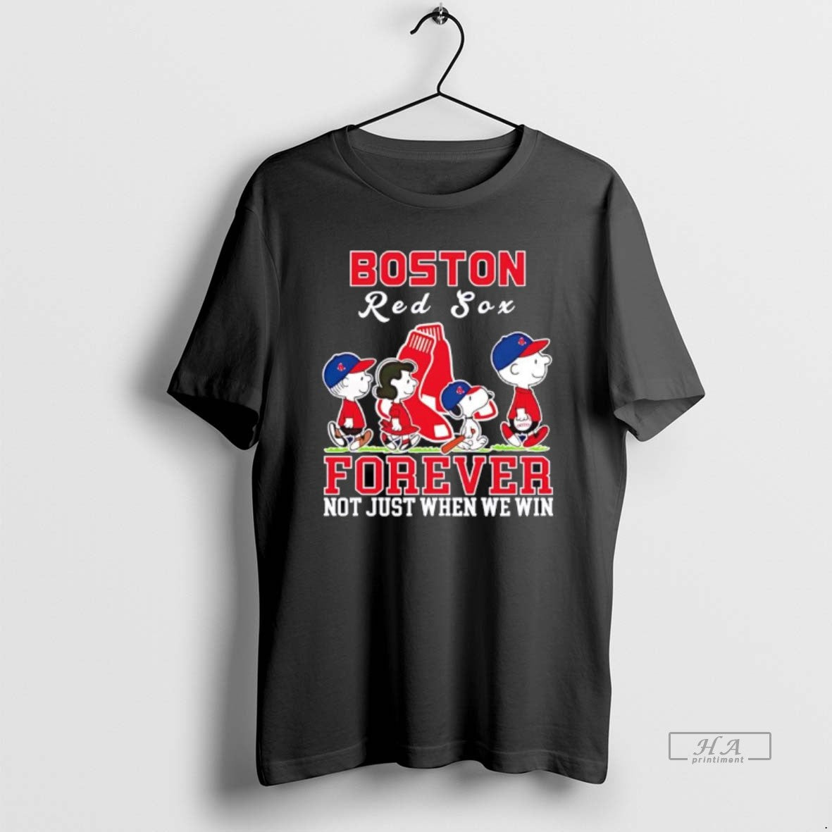Official Peanuts Boston Red Sox Forever Not Just When We Win Graphic T-Shirts, Hoodie, Sweatshirt | InkThreadWorks.com