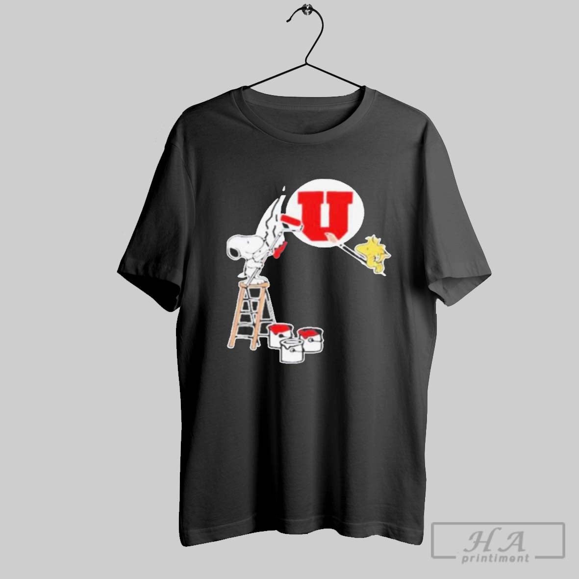 Official Peanuts Painting Utah Utes Logo