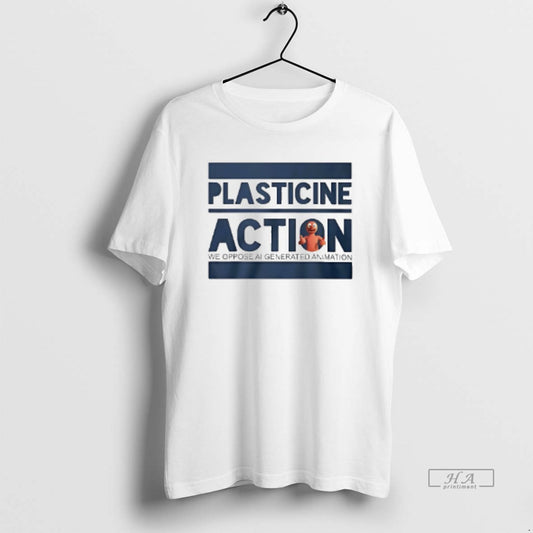 Official Plasticine Action We Oppose Ai Generated Animation T-Shirts, Hoodie, Sweatshirt | InkThreadWorks.com