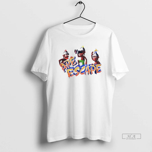 Official Playstation Ape Escape Monkey Cartoon T-Shirts, Hoodie, Sweatshirt | InkThreadWorks.com