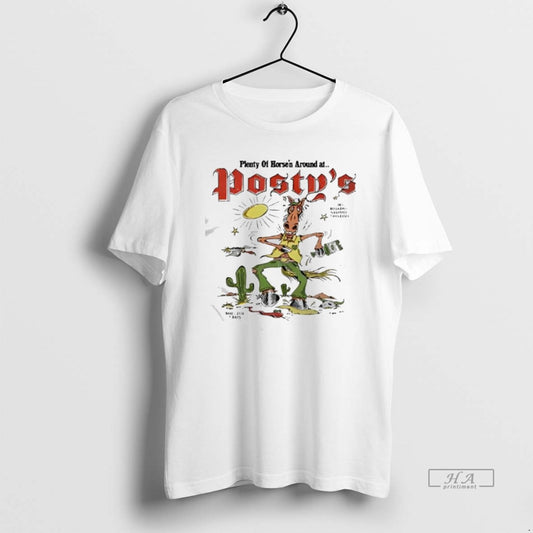 Official Post Malone Horsen Around Postys T-Shirts, Hoodie, Sweatshirt | InkThreadWorks.com