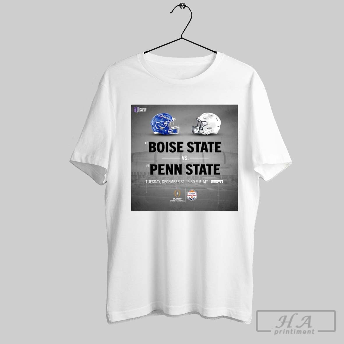 Official Poster Cfp Fiesta Bowl Football Penn State Nittany Lions Vs Boise State Broncos Tuesday