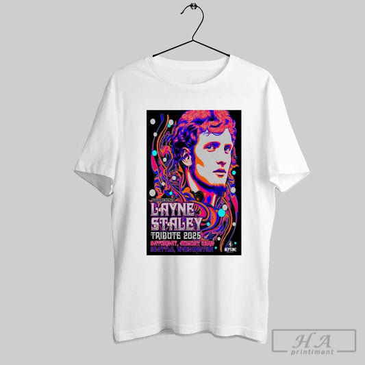 Official Poster Layne Staley Tour Saturday August 23 2025 Neptune Theatre Seattle Washington Painting