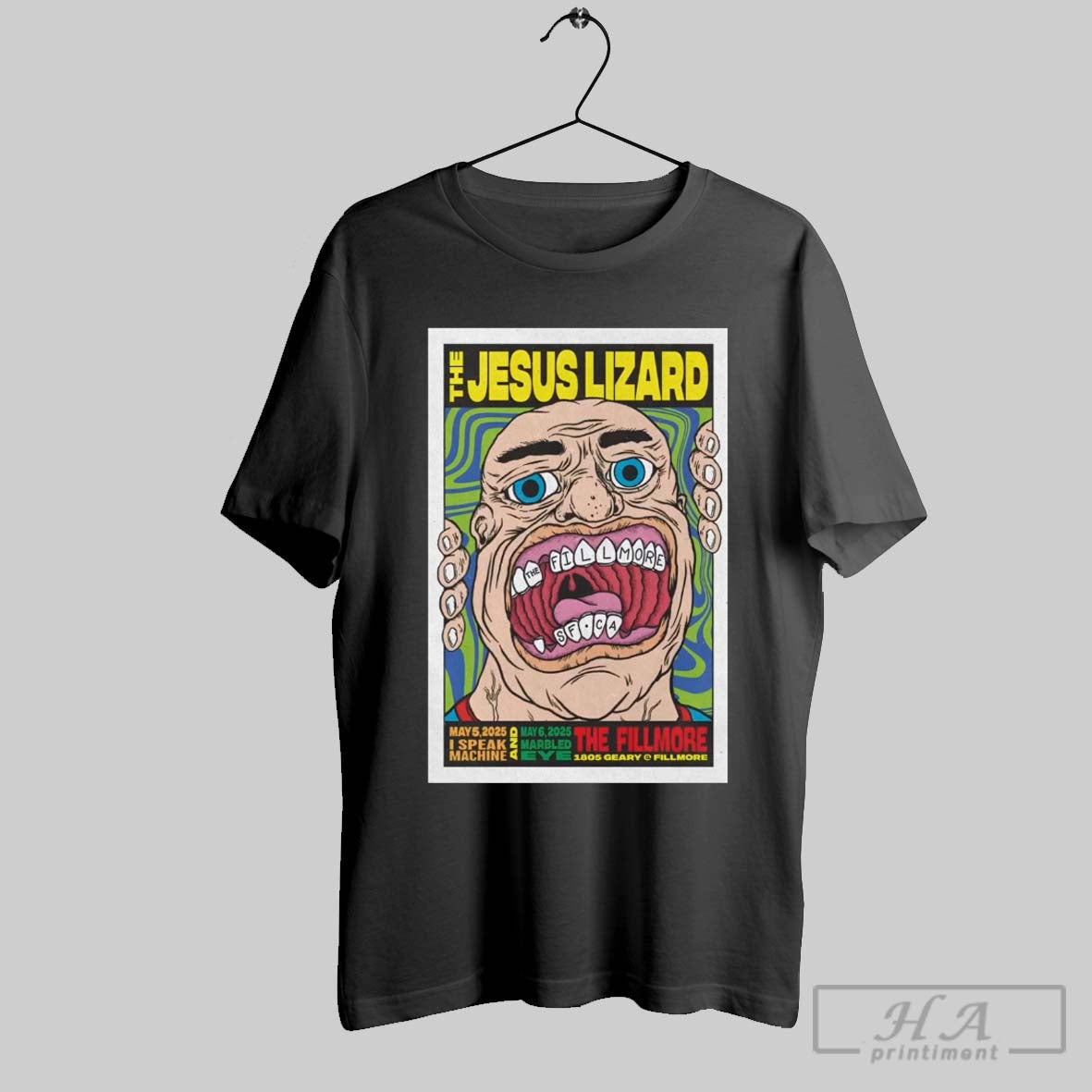 Official Poster The Jesus Lizard The Fillmore San Francisco Ca May 6 2025 Tour