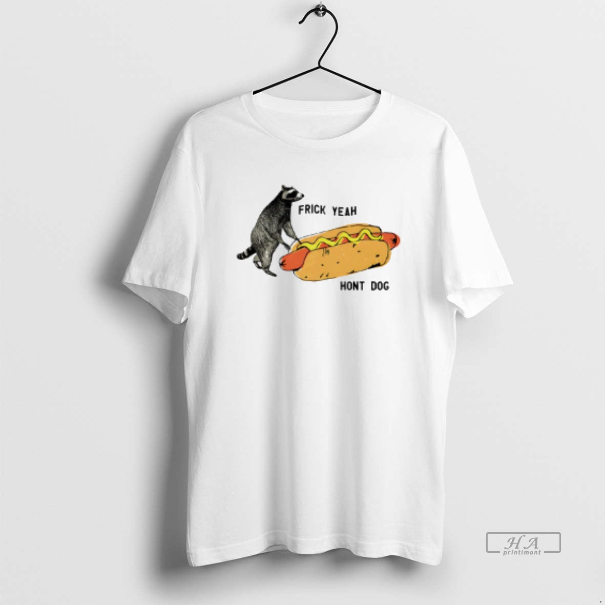 Official Raccoon Frick Yeah Hont Dog T-Shirts, Hoodie, Sweatshirt | InkThreadWorks.com