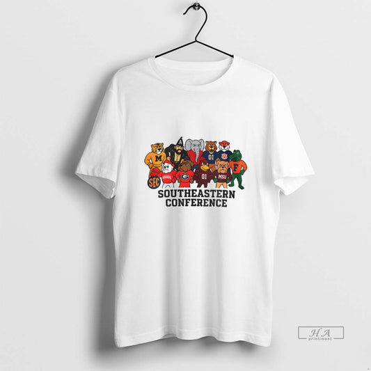Official Sec Team Spirit Modern Southeastern Conference Mascot T-Shirts, Hoodie, Sweatshirt | InkThreadWorks.com