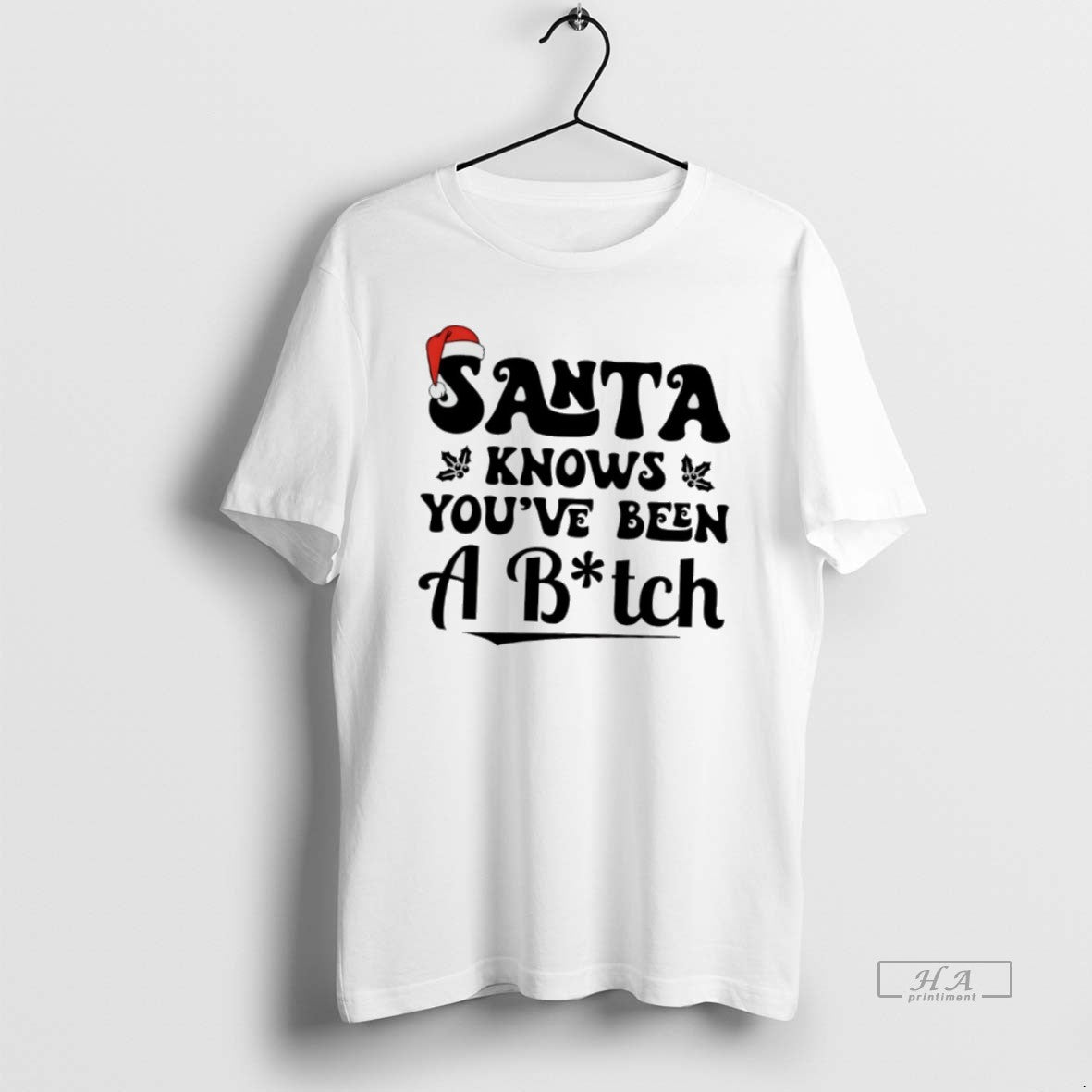 Official Santa Knows Youve Been A Bitch T-Shirts, Hoodie, Sweatshirt | InkThreadWorks.com
