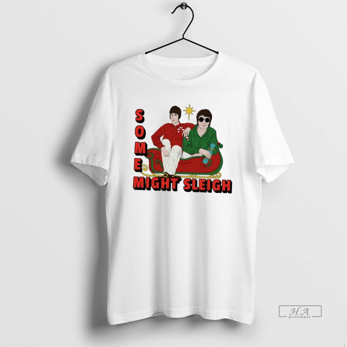 Official Some Might Sleigh Oasis Christmas T-Shirts, Hoodie, Sweatshirt | InkThreadWorks.com