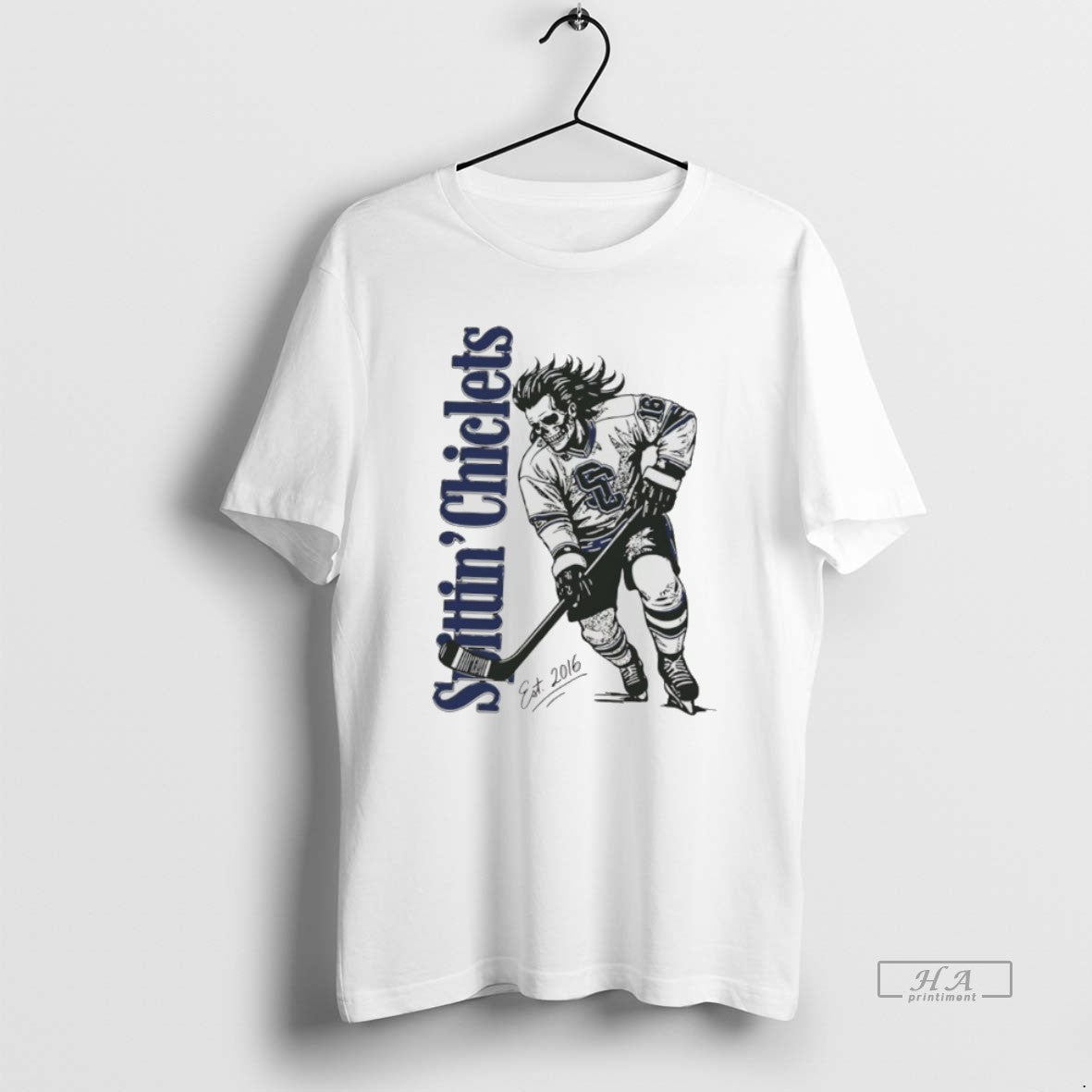 Official Spittin Chiclets Skullet Vertical Hockey T-Shirts, Hoodie, Sweatshirt | InkThreadWorks.com