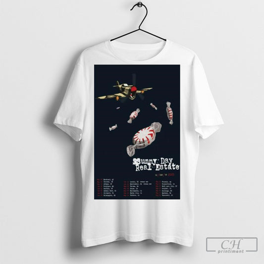 Official Sunny Day Real Estate Us Can Uk 2025 Poster T Shirt