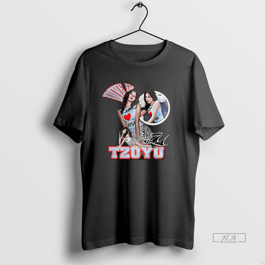 Official Twice Tzuyu Devi In Signature Graphic Vintage Music Lover T-Shirts, Hoodie, Sweatshirt | InkThreadWorks.com