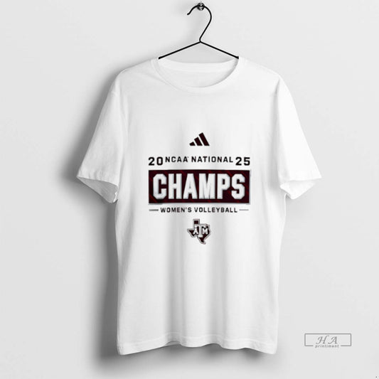 Official Texas Am Aggies 2025 Volleyball National Champions Logo T-Shirts, Hoodie, Sweatshirt | InkThreadWorks.com