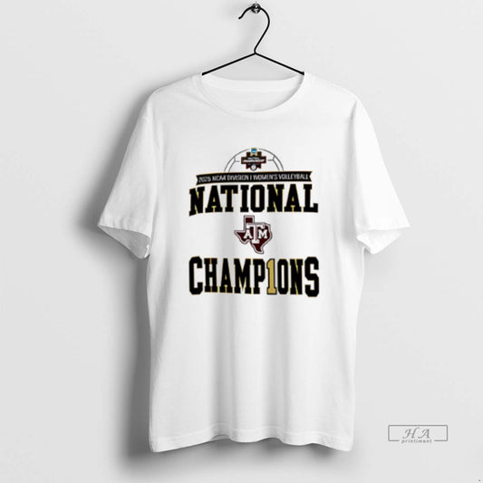 Official Texas Am Aggies Volleyball National Champions 2025 Logo T-Shirts, Hoodie, Sweatshirt | InkThreadWorks.com