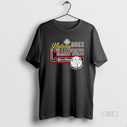 Official Texas Am Aggies Womens Volleyball 2025 National Champions Logo T-Shirts, Hoodie, Sweatshirt | InkThreadWorks.com