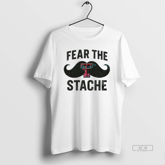 Official Texas Tech Red Raiders Fear The Stache Game Day Football Logo T-Shirts, Hoodie, Sweatshirt | InkThreadWorks.com