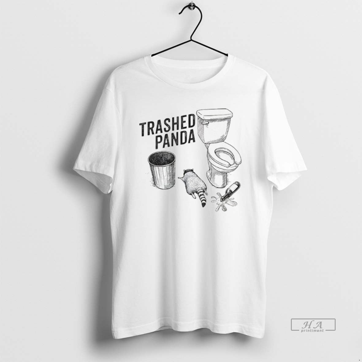 Official Trashed Panda Funny Drunk Racoon T-Shirts, Hoodie, Sweatshirt | InkThreadWorks.com