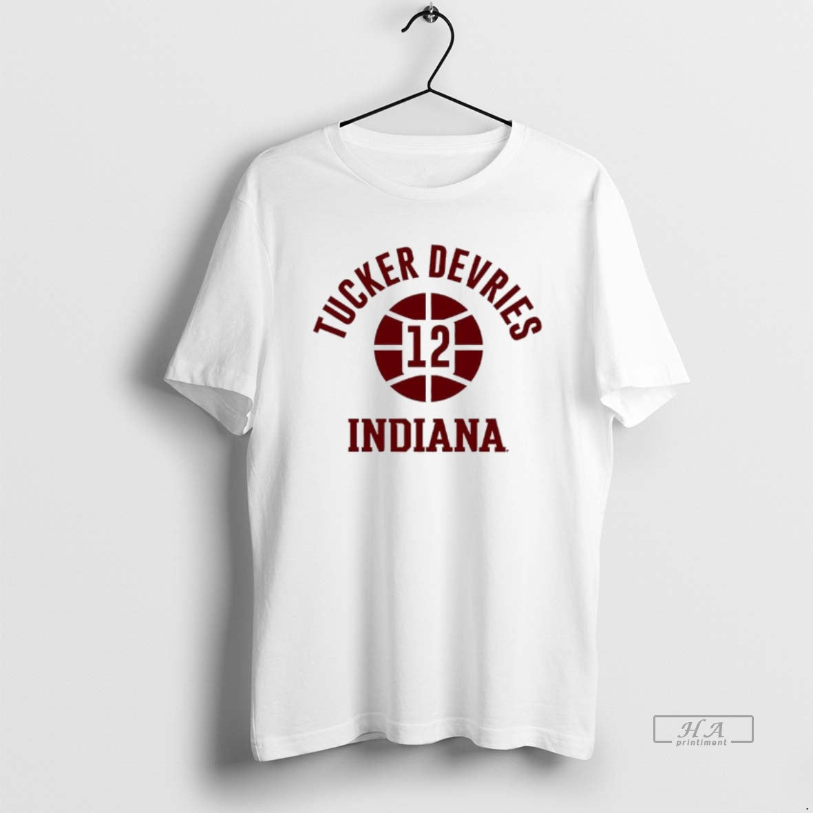 Official Tucker Devries Name Number Ball Indiana Basketball T-Shirts, Hoodie, Sweatshirt | InkThreadWorks.com