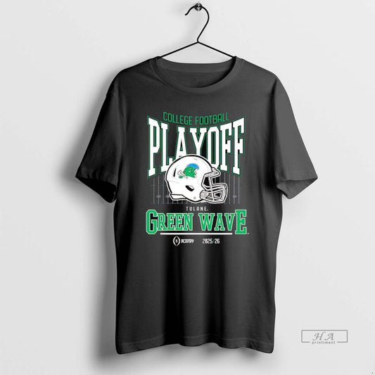 Official Tulane Green Wave 2025 26 College Football Playoff Cfp Helmet T-Shirts, Hoodie, Sweatshirt