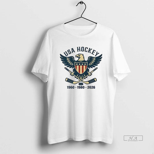 Official Usa Hockey 1960 1980 2026 Champions Eagle Logo