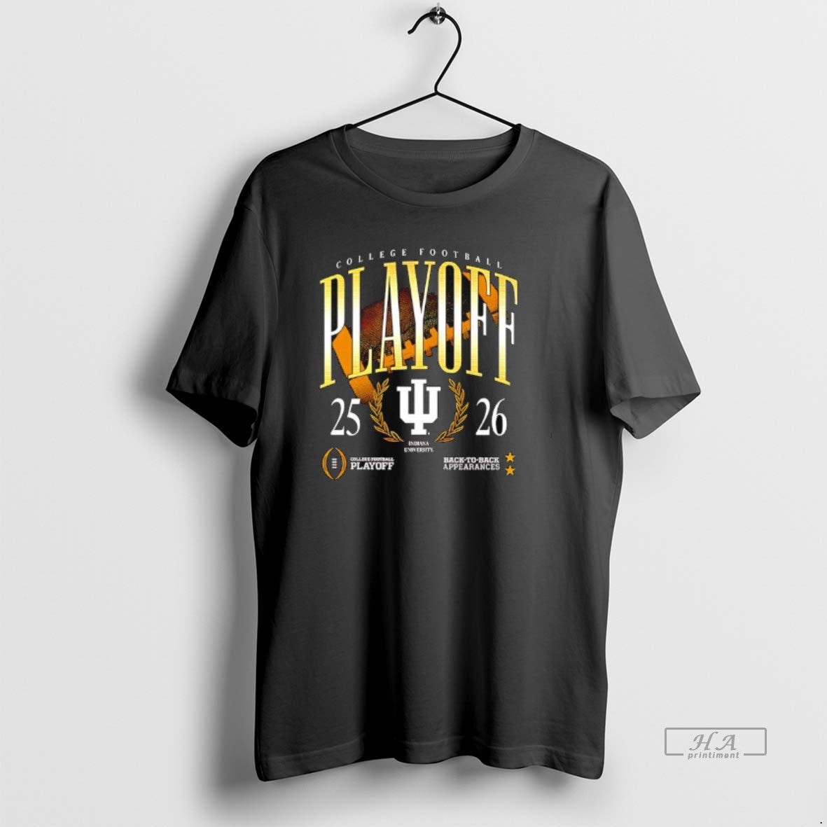 Official University Hoosiers Back To Back Appearances 2025 2026 College Football Playoff T-Shirts, Hoodie, Sweatshirt
