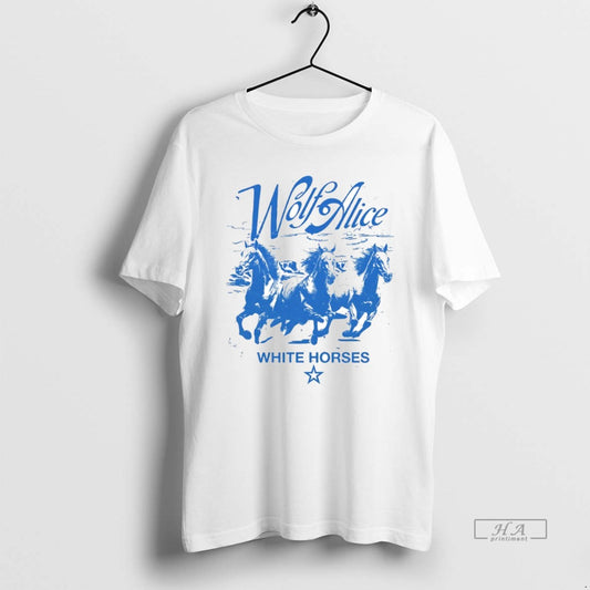 Official Wolf Alice White Horses Circle T-Shirts, Hoodie, Sweatshirt | InkThreadWorks.com