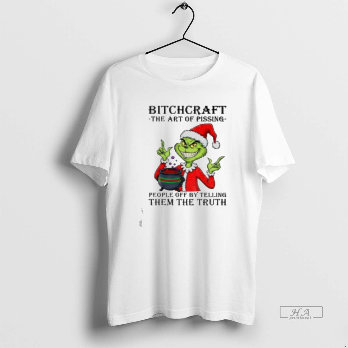 Official Grinch Santa Claus Bitchcraft Art Pissing People Off T-Shirts, Hoodie, Sweatshirt