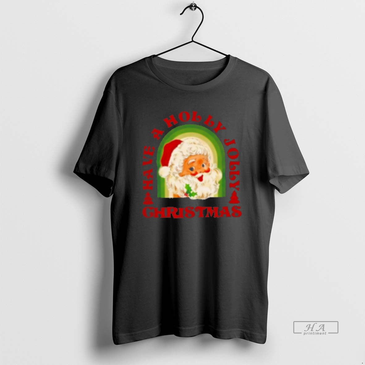 Official Holly Jolly Christmas Santa Claus Classic Womens T-Shirts, Hoodie, Sweatshirt | InkThreadWorks.com