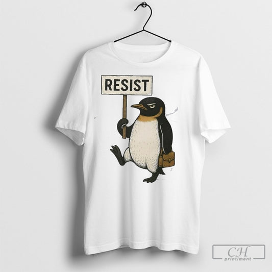 Officialresist Penguin Activism Tee Shirt