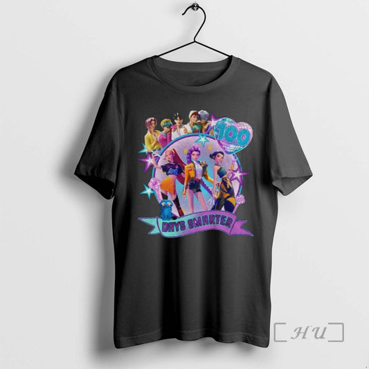 Officials 100 Days Smarter K Pop Demon Hunters T-Shirts, Hoodie, Sweatshirt | InkThreadWorks.com