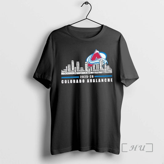Officials 2025 26 Colorado Avalanche All Names City Skyline T-Shirts, Hoodie, Sweatshirt | InkThreadWorks.com