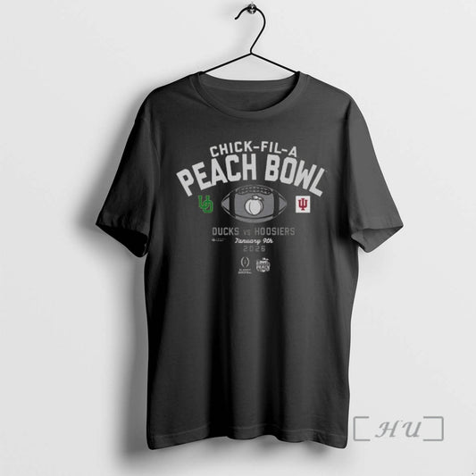 Officials 2026 Chick Fil A Peach Bowl 2 Team Ducks Vs Hoosiers Jan 9th 2026 T-Shirts, Hoodie, Sweatshirt | InkThreadWorks.com