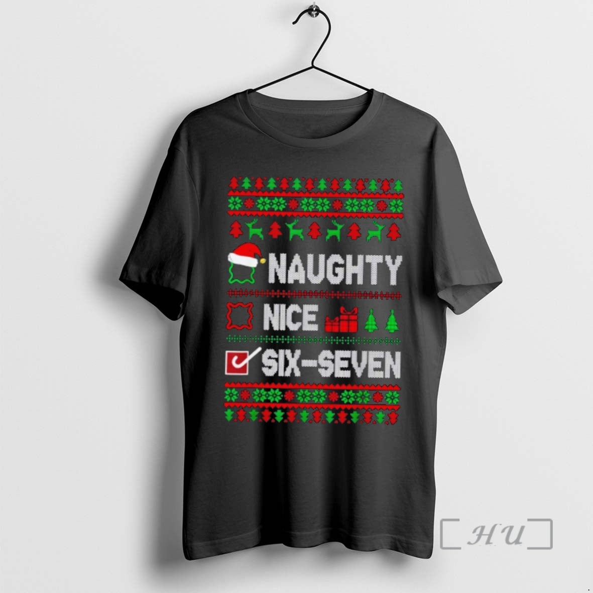 Officials 6 7 Meme Nice Naughty 67 Ugly Christmas Sweat T-Shirts, Hoodie, Sweatshirt | InkThreadWorks.com
