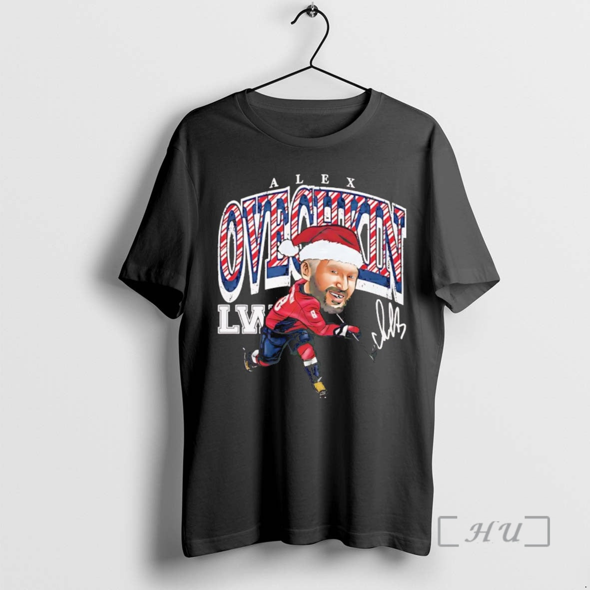 Officials Alex Ovechkin Santa Caricature Washington Capitals T-Shirts, Hoodie, Sweatshirt | InkThreadWorks.com