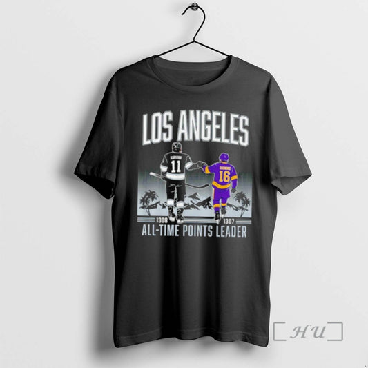 Officials Anze Kopitar And Marcel Dionne Los Angeles Alltime Points Leader Premium T Shirts Sweater