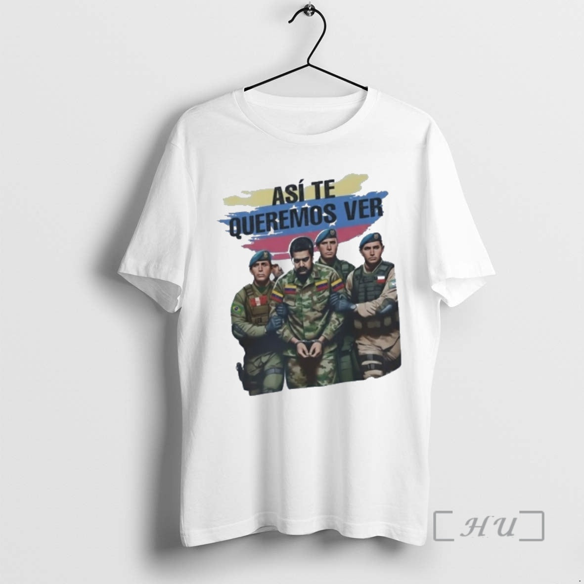 Officials Asi Te Queremos Ver Maduro Arrested Satire T-Shirts, Hoodie, Sweatshirt | InkThreadWorks.com