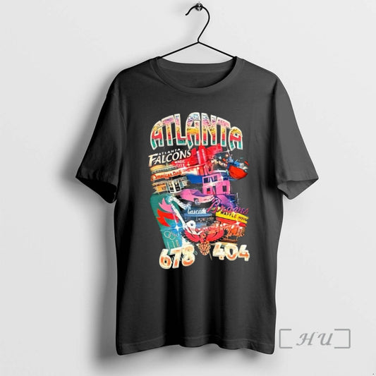 Officials Atlanta Falcons And Braves 678 404 T-Shirts, Hoodie, Sweatshirt | InkThreadWorks.com