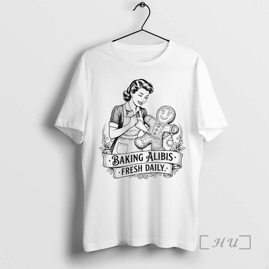 Officials Baking Alibis Gingerbread Fresh Daily Christmas T-Shirts, Hoodie, Sweatshirt | InkThreadWorks.com