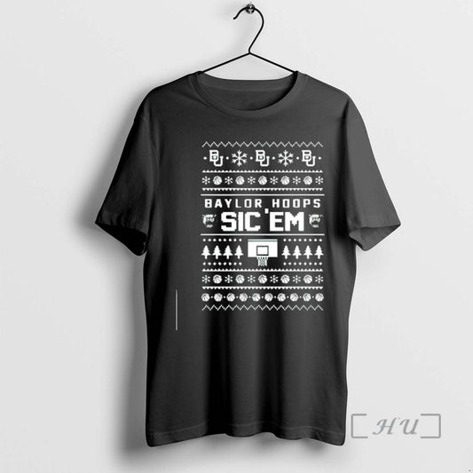 Officials Baylor Bears Hoops Sic Em Christmas T-Shirts, Hoodie, Sweatshirt | InkThreadWorks.com