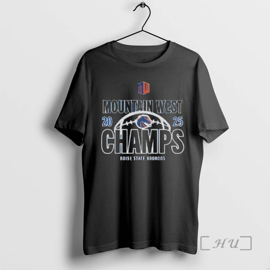 Officials Boise State Broncos 2025 Mountain West Champions Locker Room T-Shirts, Hoodie, Sweatshirt | InkThreadWorks.com