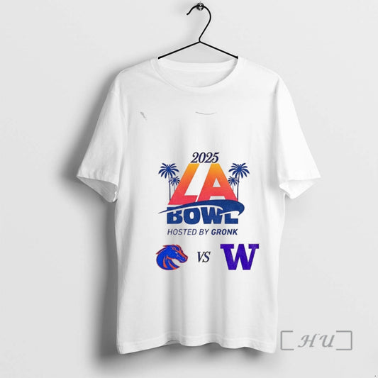 Officials Boise State Broncos Vs Washington Huskies Football 2025 La Bowl Matchup Premium T Shirts Hoodie, Sweatshirt
