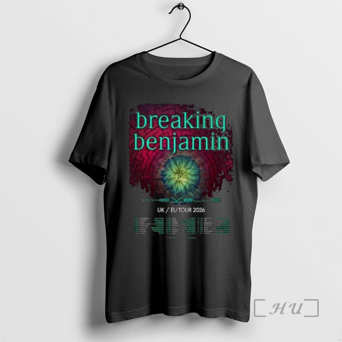 Officials Breaking Benjamin Uk Europe Tour 2026 Circle Black T-Shirts, Hoodie, Sweatshirt | InkThreadWorks.com