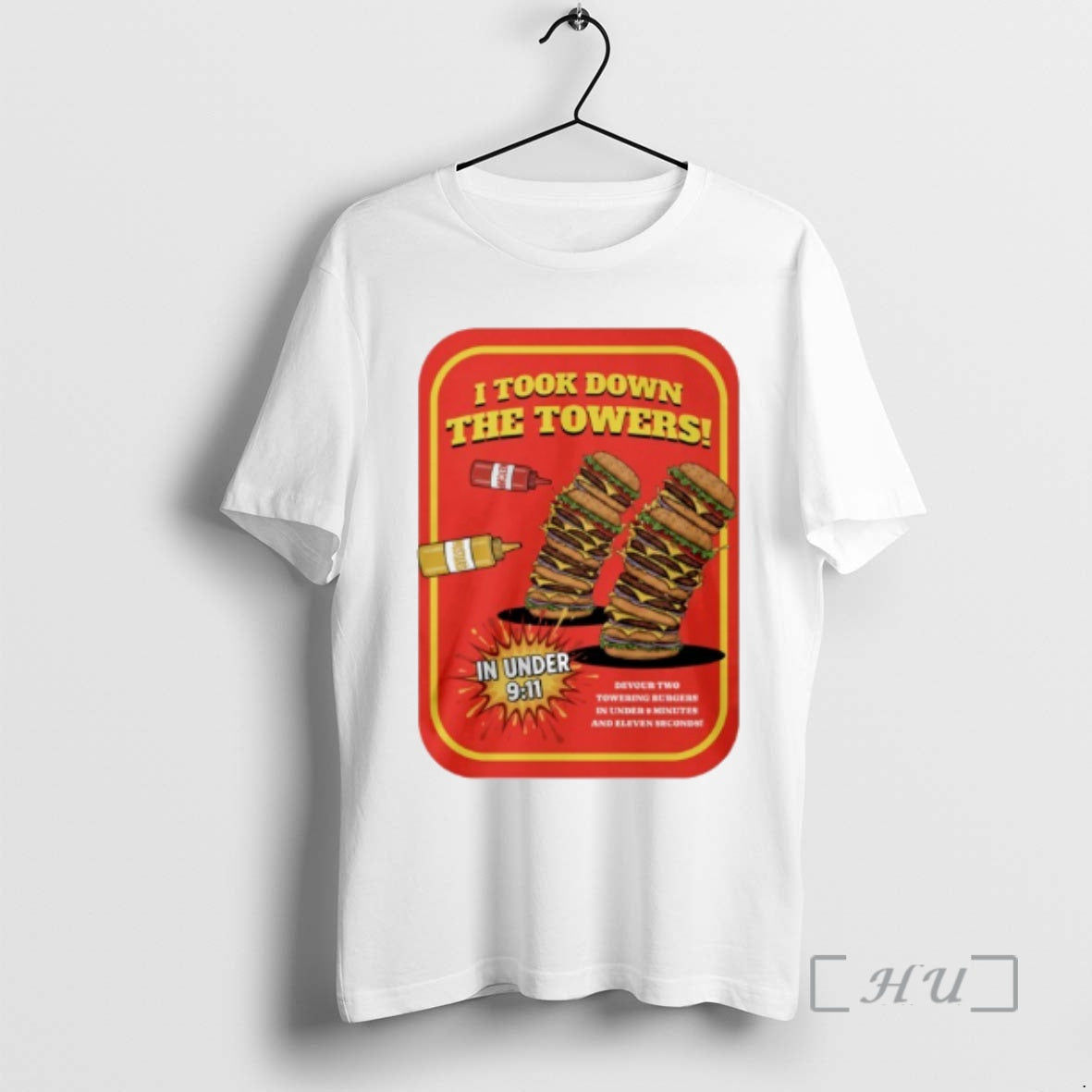 Officials Burger I Took Down The Towers T-Shirts, Hoodie, Sweatshirt | InkThreadWorks.com