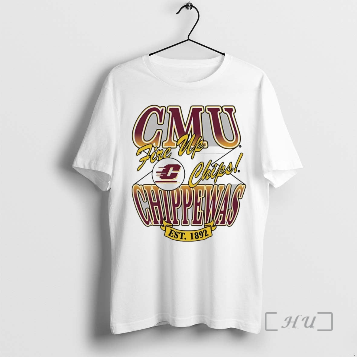 Officials Central Michigan Chippewas Fire Up Chips Est 1892 T-Shirts, Hoodie, Sweatshirt | InkThreadWorks.com