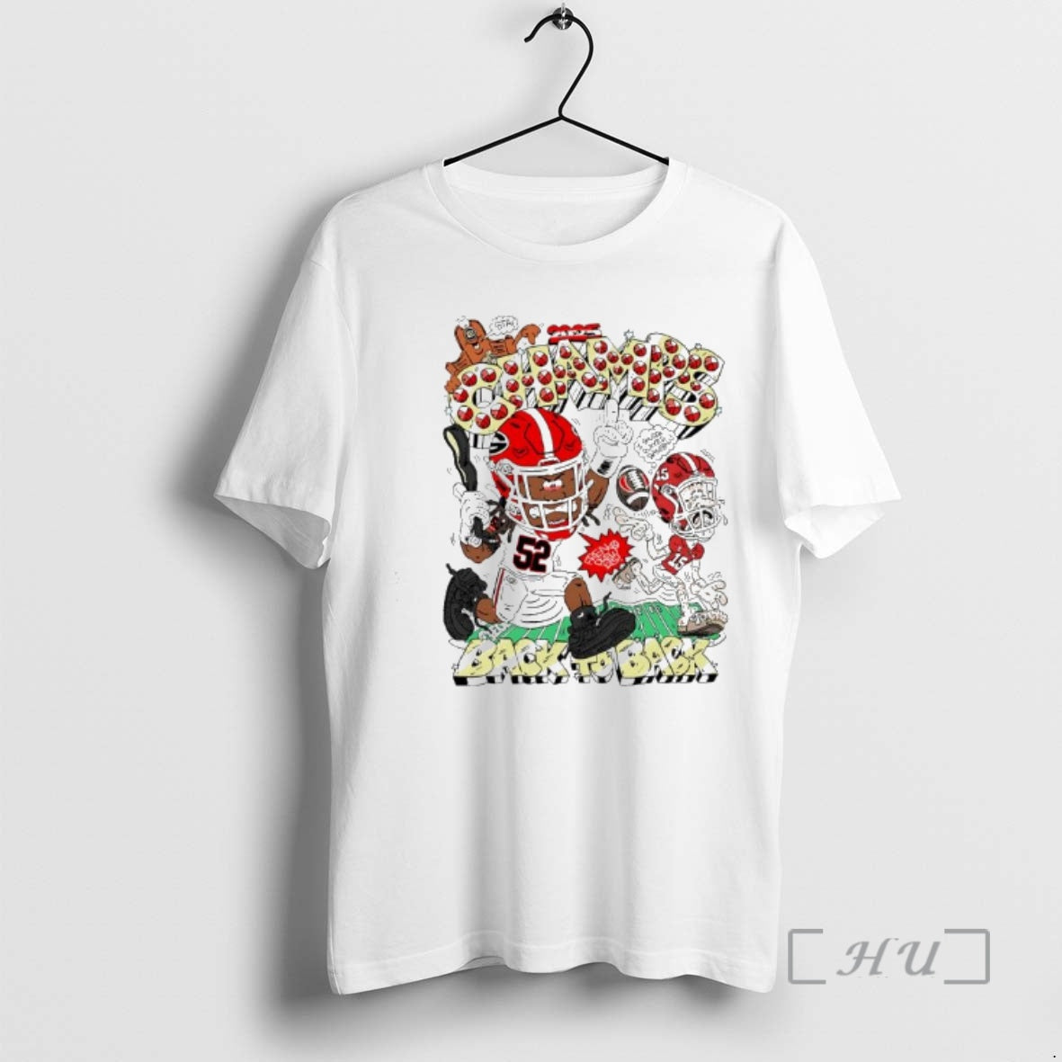 Officials Champs Georgia Bulldogs Football Teams Back To Back Graphic T-Shirts, Hoodie, Sweatshirt | InkThreadWorks.com