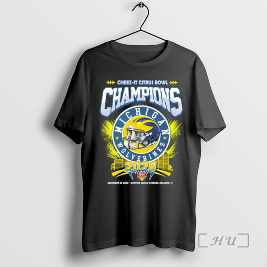 Officials Cheez It Citrus Bowl Champions Michigan Wolverines 2026 T-Shirts, Hoodie, Sweatshirt | InkThreadWorks.com